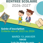 SOIREE INSCRIPTION ECOLE