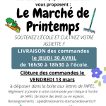 MARCHE DE PRINTEMPS A L’ECOLE