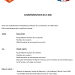 COMMEMORATION DU 8 MAI